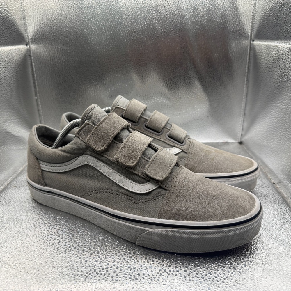Size 11 Vans Old Skool Soft Gray Suede Mens ComfyCush Sneaker Shoes 500714
